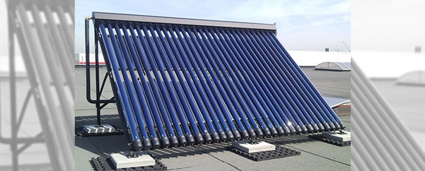 Heat pump and solar collectors